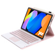 Touchpad Bluetooth keyboard case for Lenovo Idea Tab 11" 2025 TB336FU TB336ZU, pink