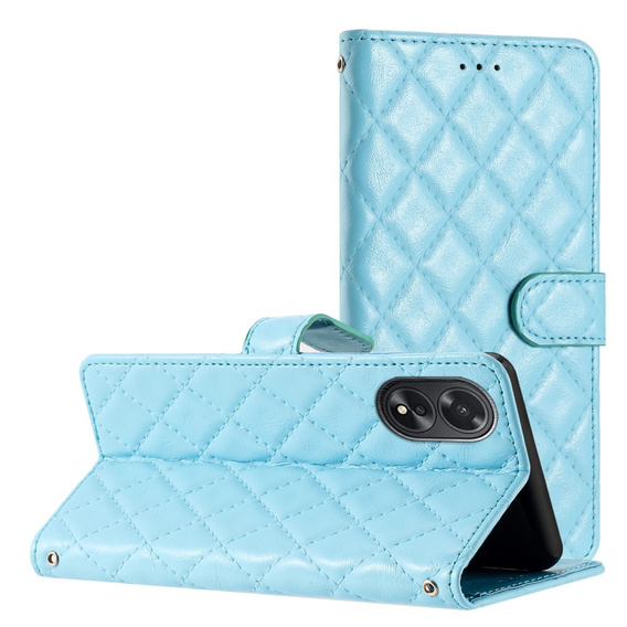 Flip case for Oppo A38 4G / Oppo A18 4G, Wallet, BINFEN COLOR, blue