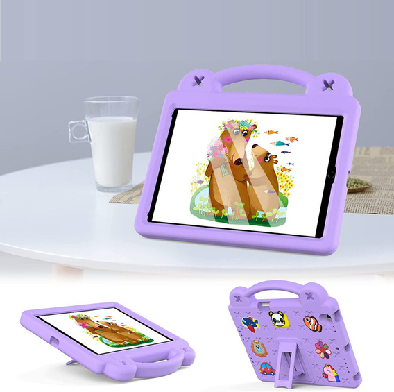 Children's case for Lenovo Tab M10 X505F X605F / Tab P10-X705F/L / Huawei T5 10.1, Cute Patterns, with stand, purple