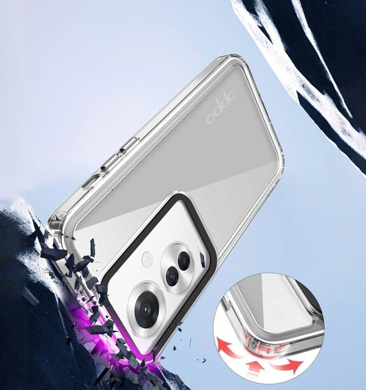Case for Oppo Reno 11F 5G, Fusion Hybrid, transparent