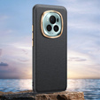 Leather case for Honor Magic 6 Pro 5G, leather hybrid, black