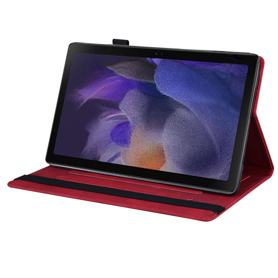 Case for Samsung Galaxy Tab A9, Classic, with space for stylus, red