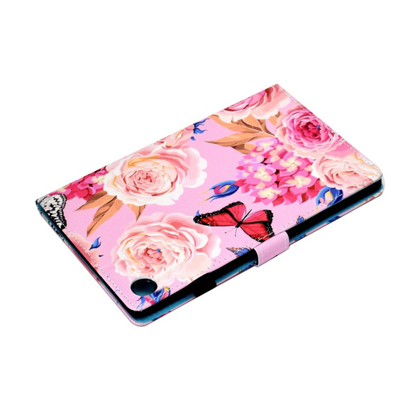 Case for Lenovo Tab M10 Plus 10.6 Gen 3 125F/128F, flowers and butterfly