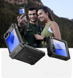 Armored Case for Samsung Galaxy Z Flip7 FE / Z Flip6, Dexnor Clip Holder, black