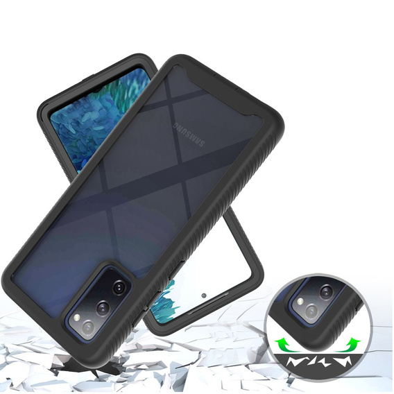 Case for Samsung Galaxy S20 FE, Shockproof, with film, black