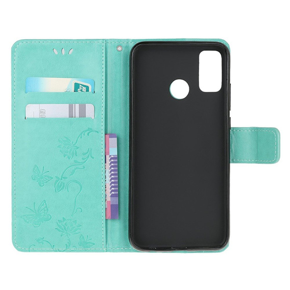 Flip case for Motorola Moto G30 / G10, Butterfly, blue
