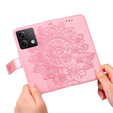 Flip case for Xiaomi Redmi Note 13 5G, Mandala, pink rose gold