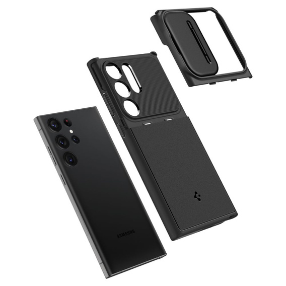 Spigen Optik Armor black case for Samsung Galaxy S23 Ultra