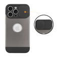 Case for iPhone 15 Pro Max, ERBORD MagProtect Slide Camera, titanium grey