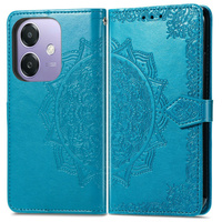 Flip case for Oppo A40 / Oppo A40m, Mandala, blue