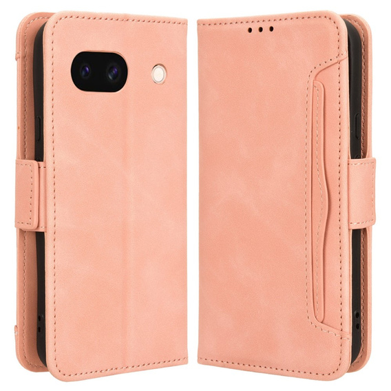 Flip case for Google Pixel 8A, Card Slot, pink