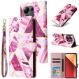Flip case for Xiaomi Redmi Note 13 Pro 4G / Xiaomi Redmi Note 14S / Xiaomi Poco M6 Pro 4G, Wallet, Marble purple