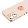 Case for Huawei Nova Y61, Electro Ring, pink rose gold