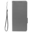 Flip case for Xiaomi Redmi Note 12 5G / POCO X5 5G, Wallet Litchi Magnet, grey