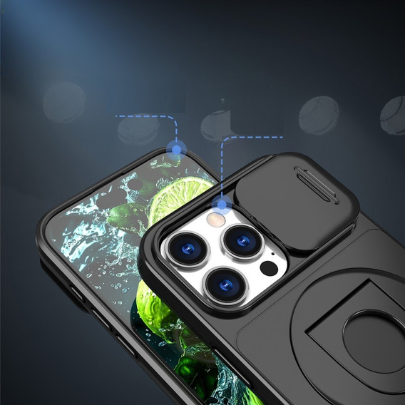 Case for iPhone 16 Pro, Military Magnet, for MagSafe, black