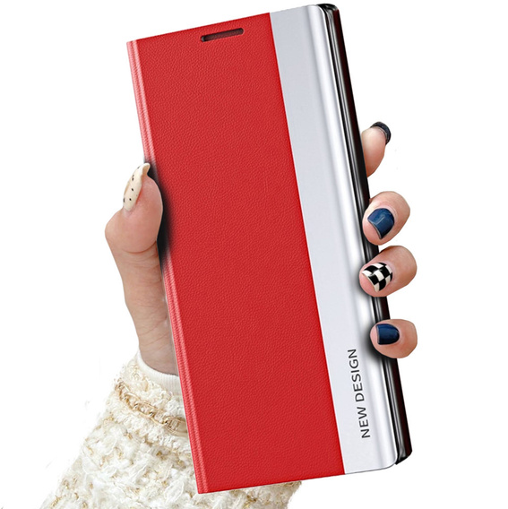 Flip case for Xiaomi Redmi 10C, Side Magnetic, red