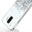Case for Samsung Galaxy A6 Plus 2018, Glittery, transparent