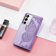 Flip case for Realme C71, Butterfly, purple