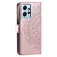 Flip case for Xiaomi Redmi Note 12 4G, Mandala, pink rose gold