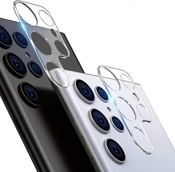 2x ERBORD tempered glass for camera to Samsung Galaxy S24 Ultra, transparent