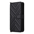 Crossbody Leather Wallet flip case for Oppo Reno 13F 5G, black