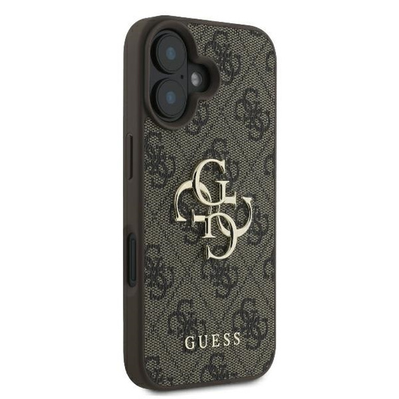 GUESS 4G Big Metal Logo case for iPhone 16