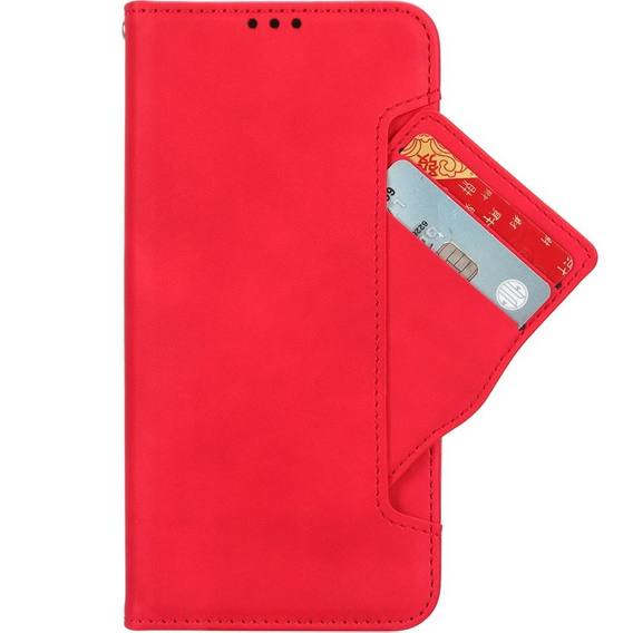 Flip case for Honor 90 Lite 5G, Card Slot, red