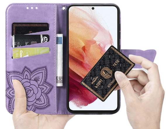 Flip case for Realme 12 Pro 5G / 12 Pro+ 5G, Butterfly, purple
