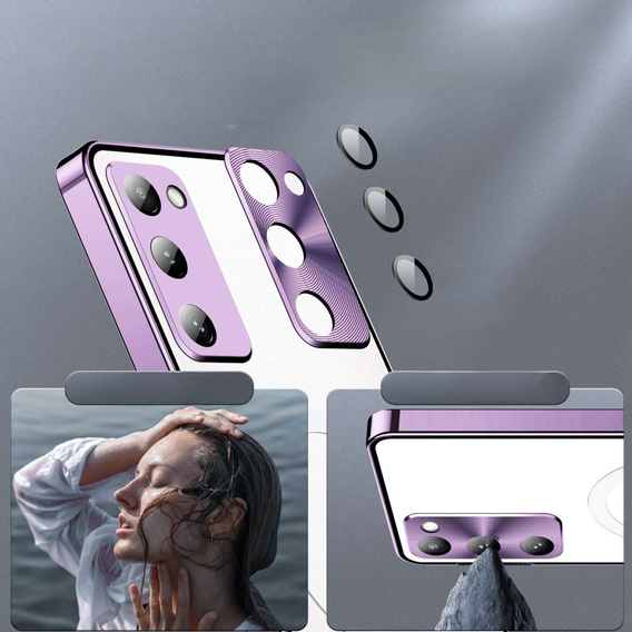 Camera Protection Case for Samsung Galaxy S20 FE, CamShield MagSafe, transparent / purple