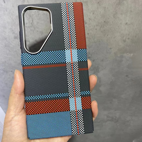 MagSafe's Samsung Galaxy S23 Ultra Case, Carbon Fiber, blue / red