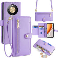 Flip case with zip pocket for Honor Magic 8 Lite