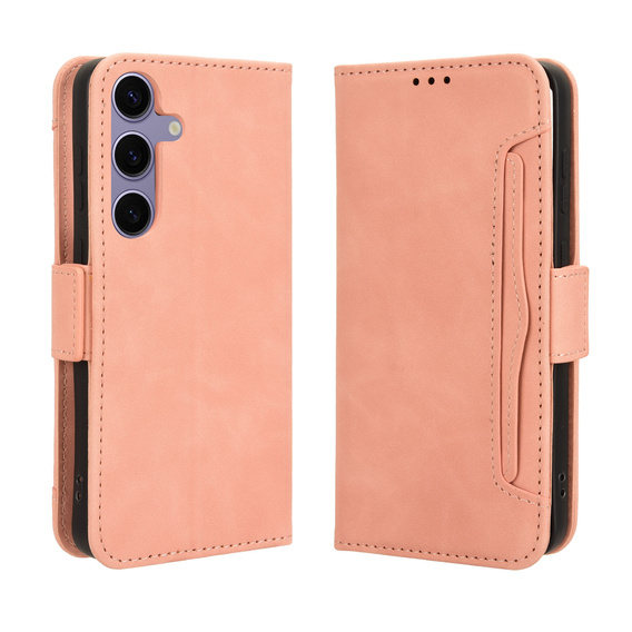 Flip case for Samsung Galaxy S25 FE, Card Slot, pink