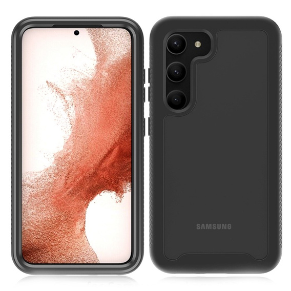 Case for Samsung Galaxy S23, Shockproof, with film, black
