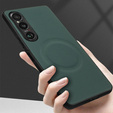 Case for Sony Xperia 1 VI, Leather Hybrid MagSafe, green