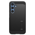 Spigen case for Samsung Galaxy S25+ Plus, Tough Armor Mag MagSafe, black + 9H Tempered Glass