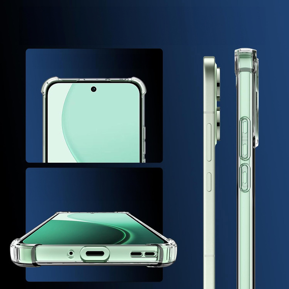Case for Oppo Reno 14, reinforced, with camera protection, transparent