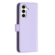 Flip case for Samsung Galaxy S23 FE, BINFEN Wallet, purple + 9H glass
