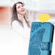Flip case for Realme 12, Butterfly, blue
