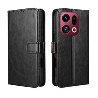 Crazy Horse Wallet flip case for Oppo Find X9