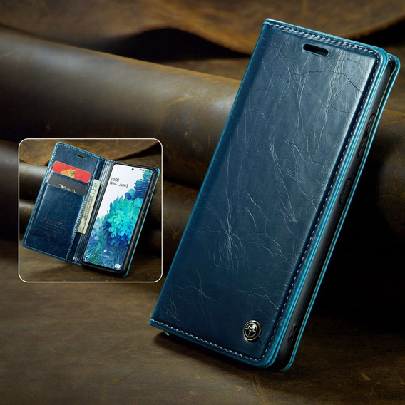 CASEME flip case for Samsung Galaxy S20 FE / 5G, Waxy Textublue, blue