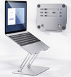 Laptop stand up to 17 inches, steel ERBORD P89, grey