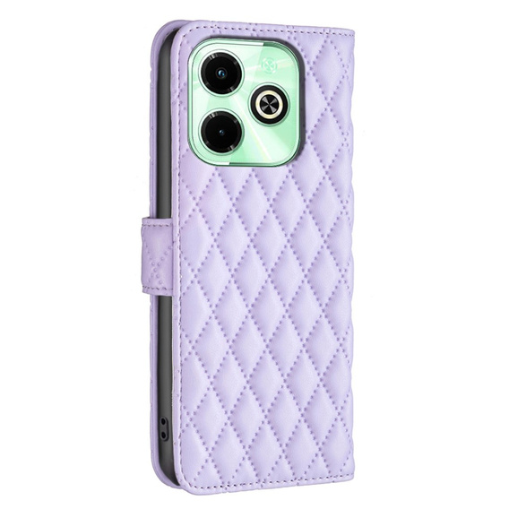 Flip case for Infinix Hot 40i, Wallet, BINFEN COLOR, purple