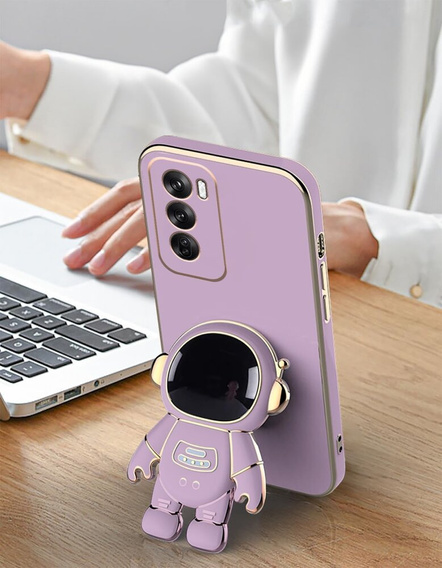 Case for Oppo Reno 12 Pro, Astronaut, purple