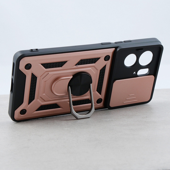 Case for Motorola Edge 40, CamShield Slide, pink rose gold
