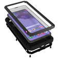 Love Mei Case for Samsung Galaxy S21+ Plus, armored with glass, black