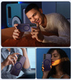 Case for Samsung Galaxy S21, for MagSafe, ERBORD Matt Case, dark purple + Screen Glass