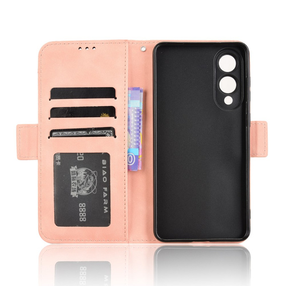 Flip case for Samsung Galaxy S25 Edge, Card Slot, pink