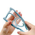 Case for iPhone 16 Pro Max, for MagSafe, Cute Cat, blue + Screen Glass