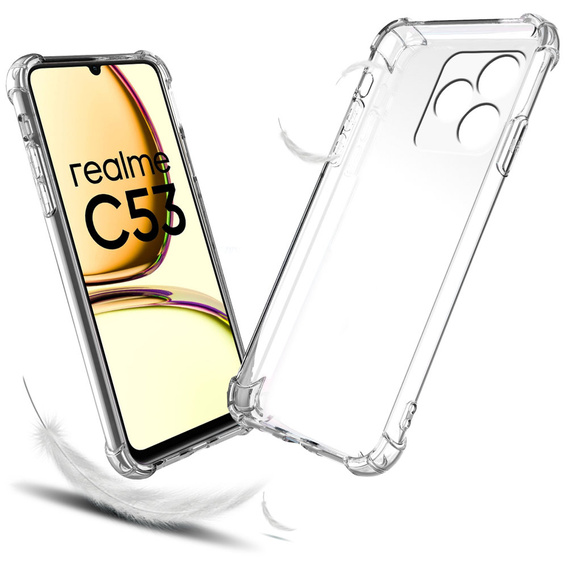 Case for Realme C53 4G, Dropproof, transparent