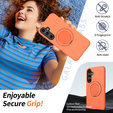 MagSafe case with stand for Samsung Galaxy A57 5G, orange